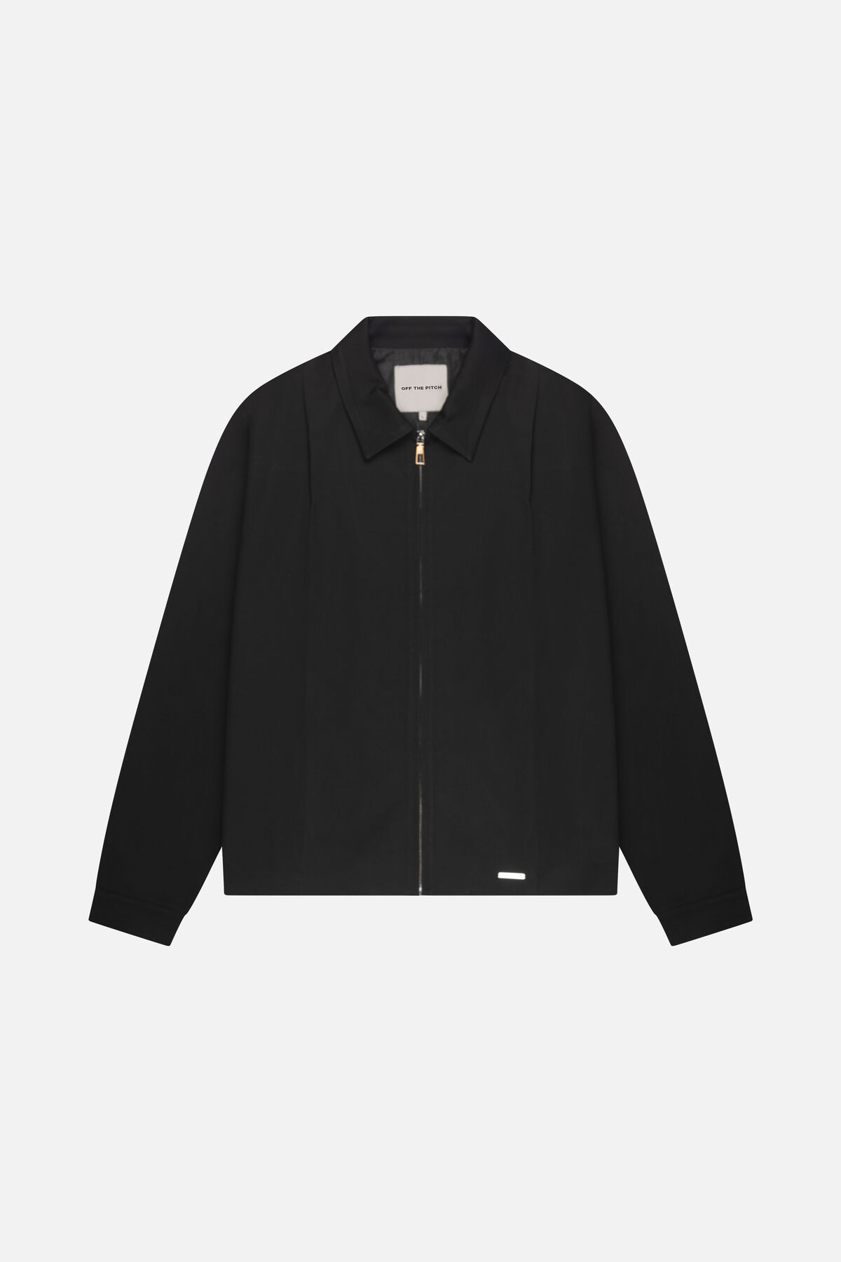 Pleated Overshirt, Black, hi-res